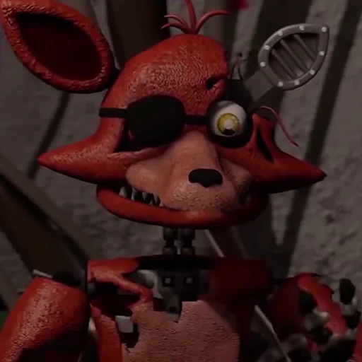Стикер из набора Unwithered/Withered Foxy by @fnafwillie для Телеграм: Статические 🦊