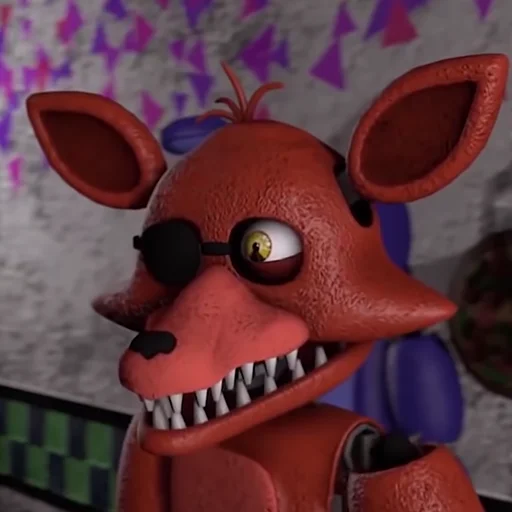 Стикер из набора Unwithered/Withered Foxy by @fnafwillie для Телеграм: Статические 🦊