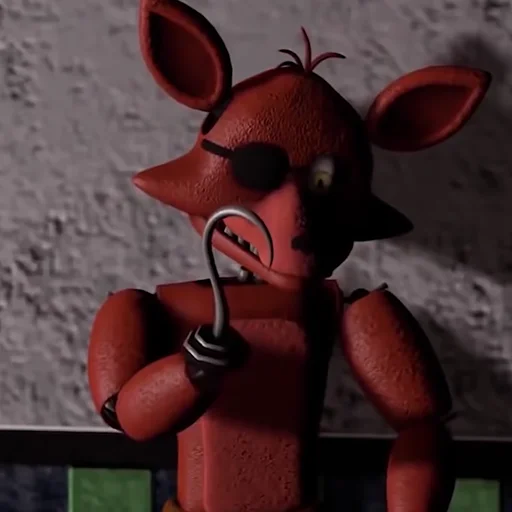 Стикер из набора Unwithered/Withered Foxy by @fnafwillie для Телеграм: Статические 🦊