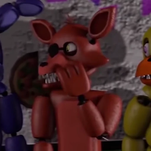 Стикер из набора Unwithered/Withered Foxy by @fnafwillie для Телеграм: Статические 🦊