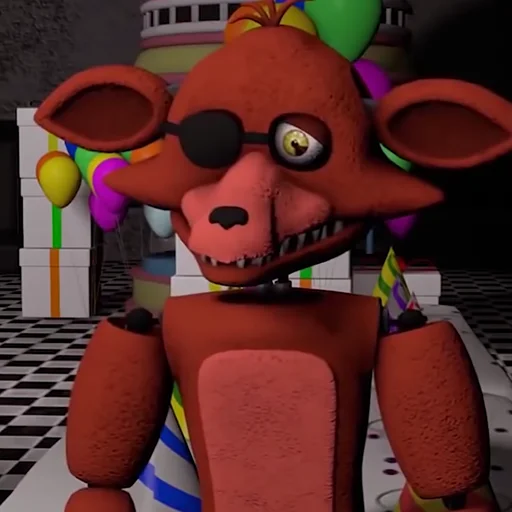 Стикер из набора Unwithered/Withered Foxy by @fnafwillie для Телеграм: Статические 🦊