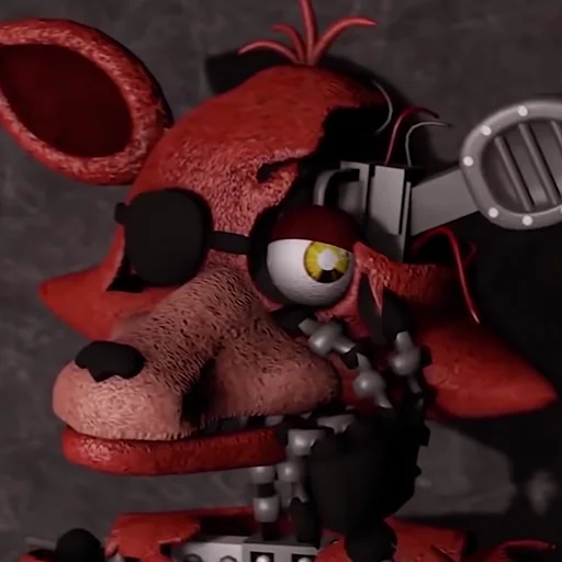 Стикер из набора Unwithered/Withered Foxy by @fnafwillie для Телеграм: Статические 🦊