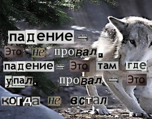 Стикер из набора Волк за брата @sticker_na_vorotnik для Телеграм: Статические 👊