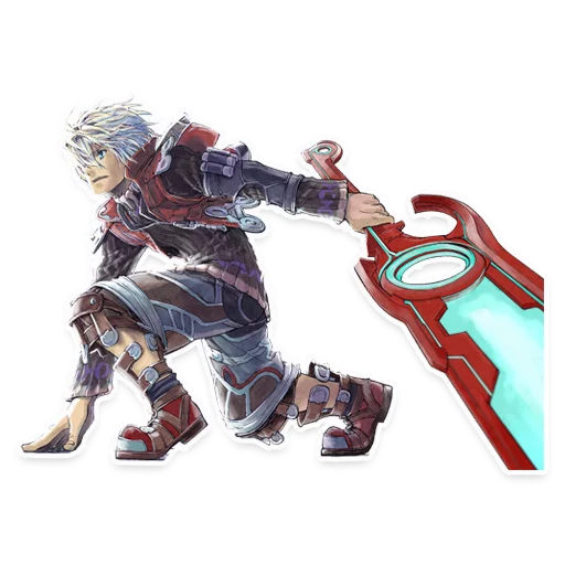 Стикер из набора Xenoblade для Телеграм: Статические 👦