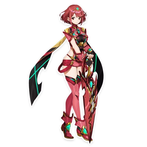 Стикер из набора Xenoblade для Телеграм: Статические 👧