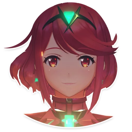Стикер из набора Xenoblade для Телеграм: Статические 😌