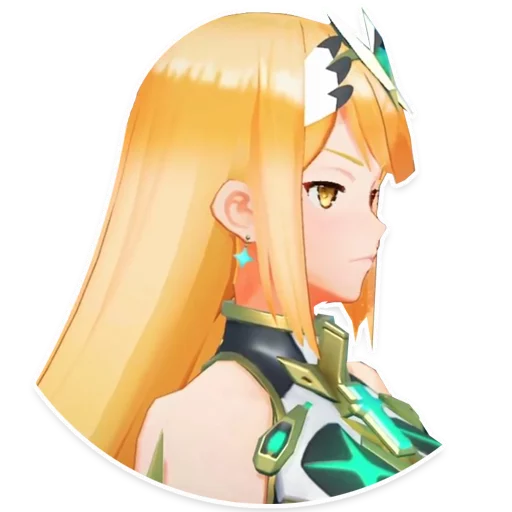 Стикер из набора Xenoblade для Телеграм: Статические 😒