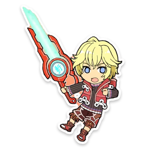 Стикер из набора Xenoblade для Телеграм: Статические 😉
