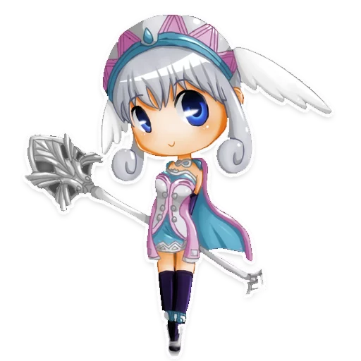 Стикер из набора Xenoblade для Телеграм: Статические 😘