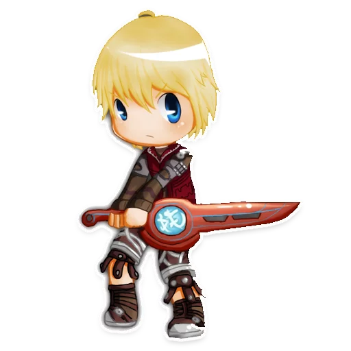Стикер из набора Xenoblade для Телеграм: Статические 😋