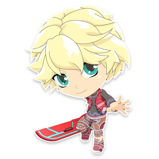 Стикер из набора Xenoblade для Телеграм: Статические 😊