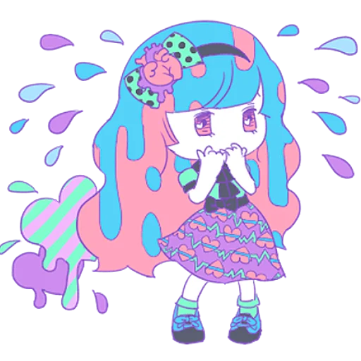 Стикер из набора Ямэ @nyasticks для Телеграм: Статические 😱