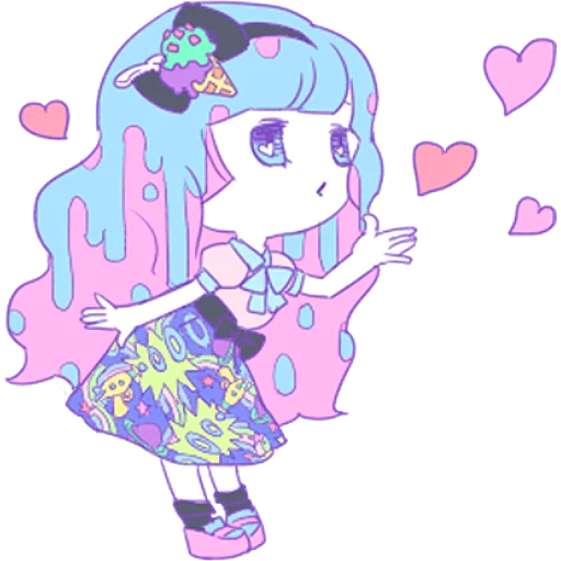 Стикер из набора Ямэ @nyasticks для Телеграм: Статические 😘