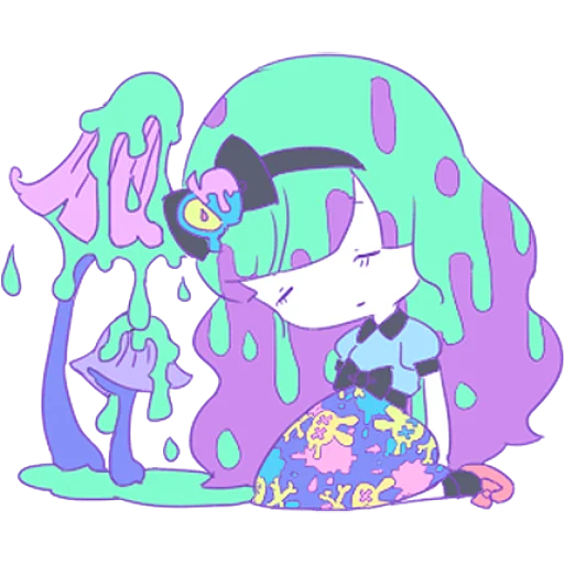 Стикер из набора Ямэ @nyasticks для Телеграм: Статические 🍄