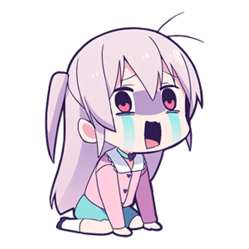 Стикер из набора Ями тян ч.2 @tg_sticks для Телеграм: Статические 😭