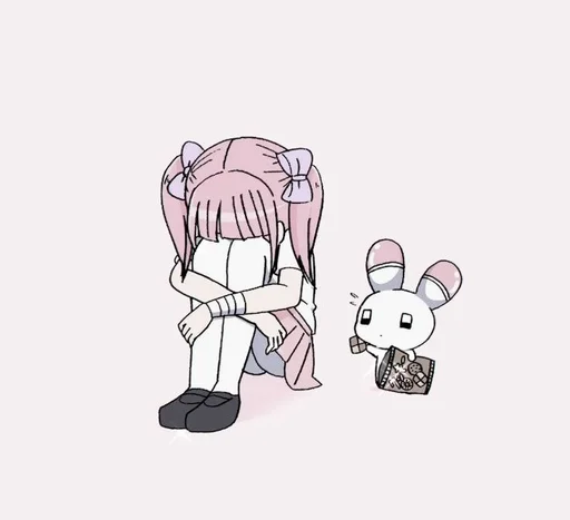 Стикер из набора menhera @usagihospital :: @fStikBot для Телеграм: Статические 🎀