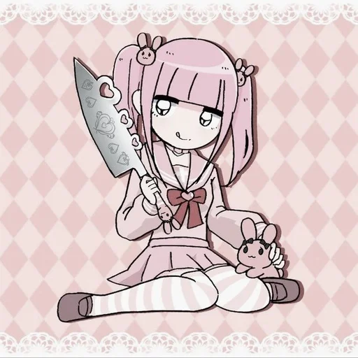 Стикер из набора menhera @usagihospital :: @fStikBot для Телеграм: Статические 🎀