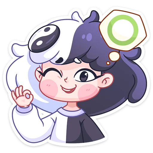 Стикер из набора Янина (@TgSticker) для Телеграм: Статические 👌