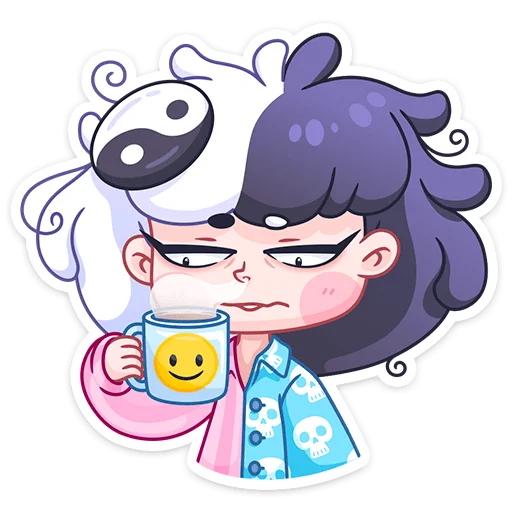 Стикер из набора Янина (@TgSticker) для Телеграм: Статические ☕️