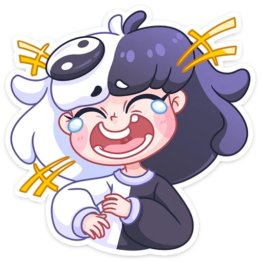 Стикер из набора Янина (@TgSticker) для Телеграм: Статические 😂