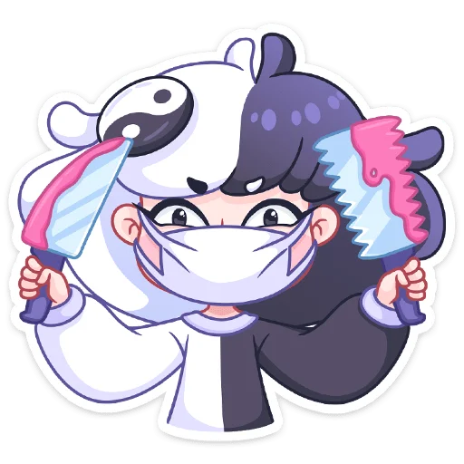 Стикер из набора Янина (@TgSticker) для Телеграм: Статические 👩⚕