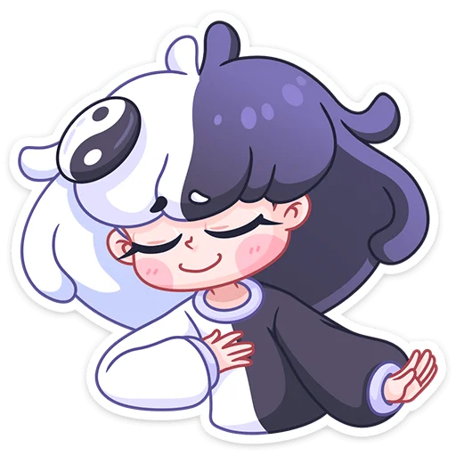 Стикер из набора Янина (@TgSticker) для Телеграм: Статические 😌