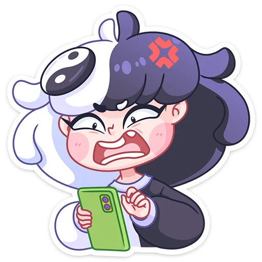 Стикер из набора Янина :: @stickroom для Телеграм: Статические 😡