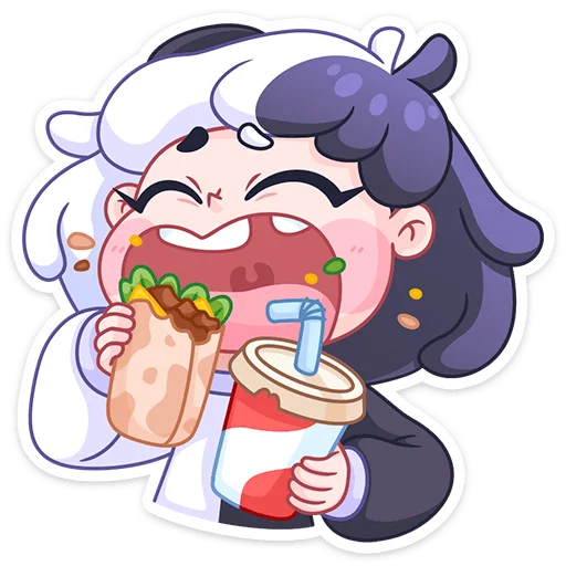 Стикер из набора Янина :: @stickroom для Телеграм: Статические 🍔