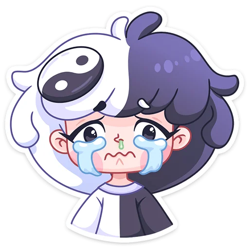 Стикер из набора Янина :: @stickroom для Телеграм: Статические 😭