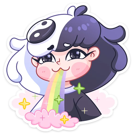 Стикер из набора Янина :: @stickroom для Телеграм: Статические 🌈