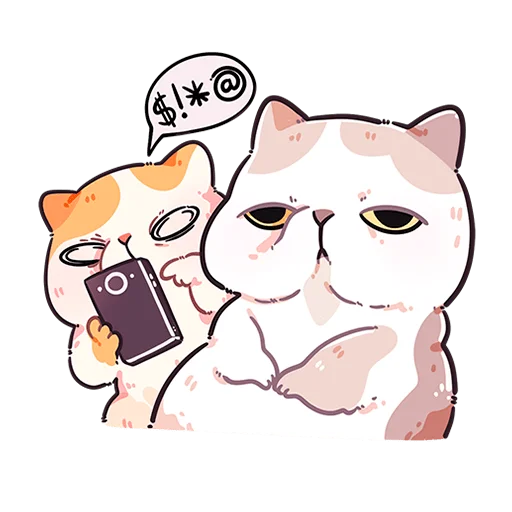 Стикер из набора @Premium_Stikers | Йогурт и Фасолька Без Текста для Телеграм: Анимированные, Статические 🤬