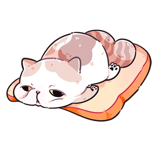 Стикер из набора @Premium_Stikers | Йогурт и Фасолька Без Текста для Телеграм: Анимированные, Статические 🍞