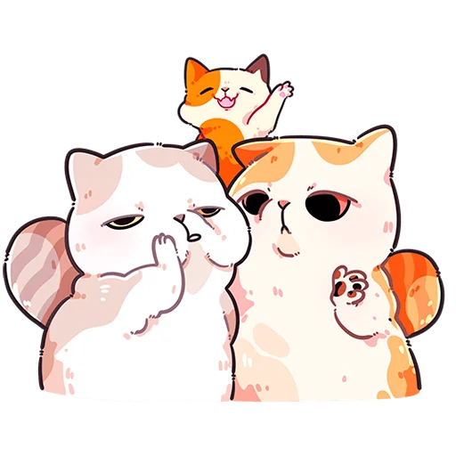 Стикер из набора @Premium_Stikers | Йогурт и Фасолька Без Текста для Телеграм: Анимированные, Статические 😌
