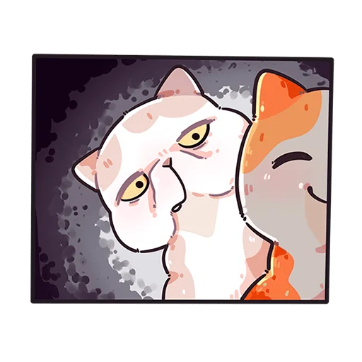 Стикер из набора @Premium_Stikers | Йогурт и Фасолька Без Текста для Телеграм: Анимированные, Статические 😒