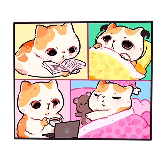 Стикер из набора @Premium_Stikers | Йогурт и Фасолька Без Текста для Телеграм: Анимированные, Статические 🫨