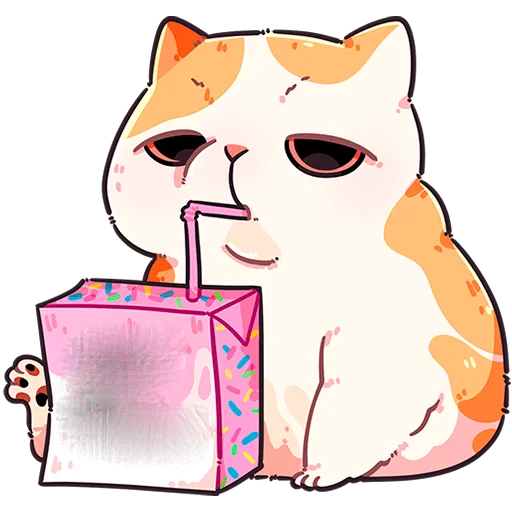 Стикер из набора @Premium_Stikers | Йогурт и Фасолька Без Текста для Телеграм: Анимированные, Статические 🧃