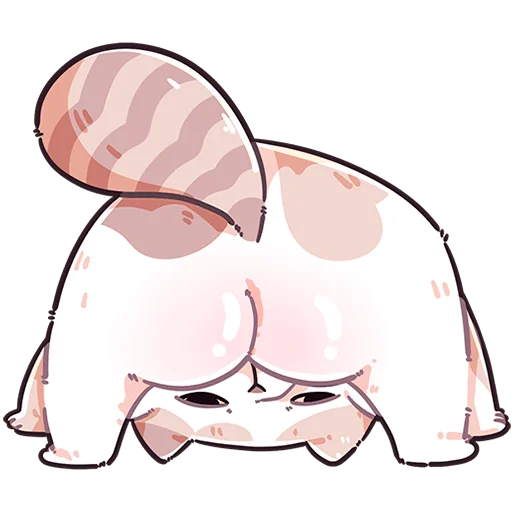 Стикер из набора @Premium_Stikers | Йогурт и Фасолька Без Текста для Телеграм: Анимированные, Статические 🍑
