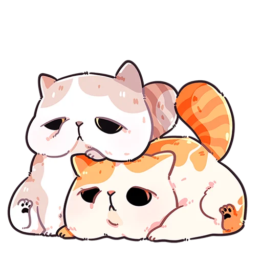 Стикер из набора @Premium_Stikers | Йогурт и Фасолька Без Текста для Телеграм: Анимированные, Статические 😔