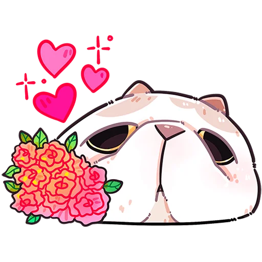 Стикер из набора @Premium_Stikers | Йогурт и Фасолька Без Текста для Телеграм: Анимированные, Статические 💐