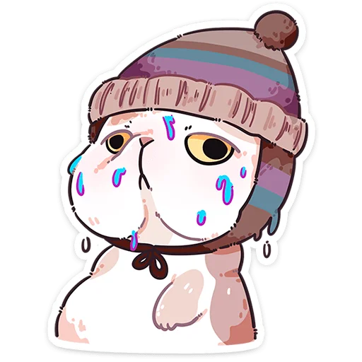 Стикер из набора @Premium_Stikers | Йогурт и Фасолька для Телеграм: Анимированные, Статические 😓