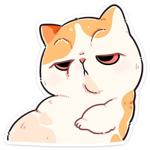 Стикер из набора @Premium_Stikers | Йогурт и Фасолька для Телеграм: Анимированные, Статические 😒