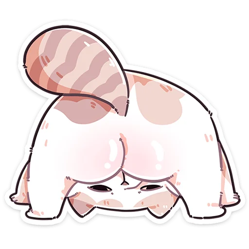 Стикер из набора @Premium_Stikers | Йогурт и Фасолька для Телеграм: Анимированные, Статические 🍑