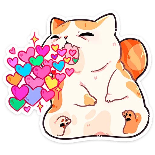 Стикер из набора @Premium_Stikers | Йогурт и Фасолька для Телеграм: Анимированные, Статические 😘