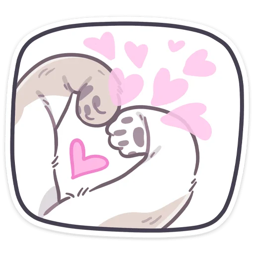 Стикер из набора Йогурт без текста @stickers_vk для Телеграм: Статические ❤