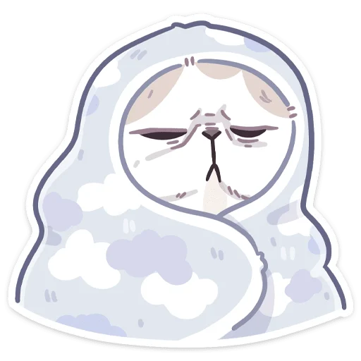 Стикер из набора Йогурт без текста @stickers_vk для Телеграм: Статические 😴