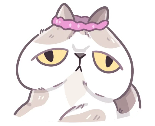 Стикер из набора Йогурт без текста @stickers_vk для Телеграм: Статические 🫤