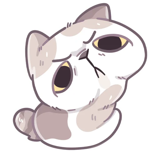 Стикер из набора Йогурт без текста @stickers_vk для Телеграм: Статические 😒