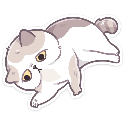 Стикер из набора Йогурт без текста @stickers_vk для Телеграм: Статические 😟