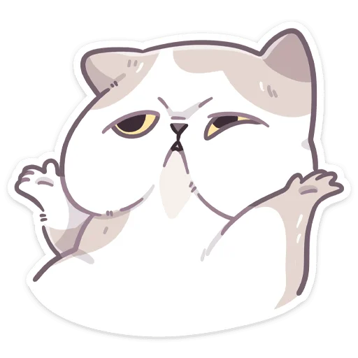 Стикер из набора Йогурт без текста @stickers_vk для Телеграм: Статические 🤷♀