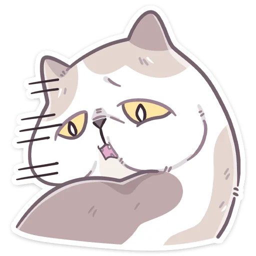 Стикер из набора Йогурт без текста @stickers_vk для Телеграм: Статические 😮💨